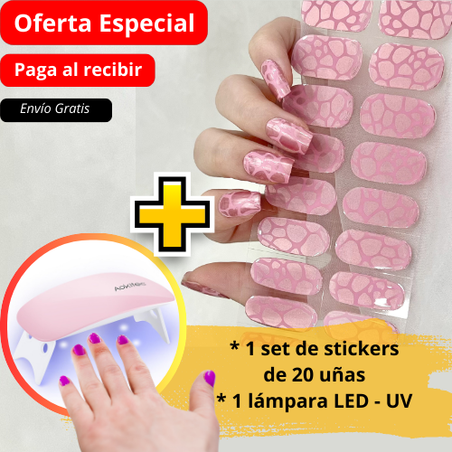 Uñas Adhesivas LuxeNails® + Lámpara GlowPro®